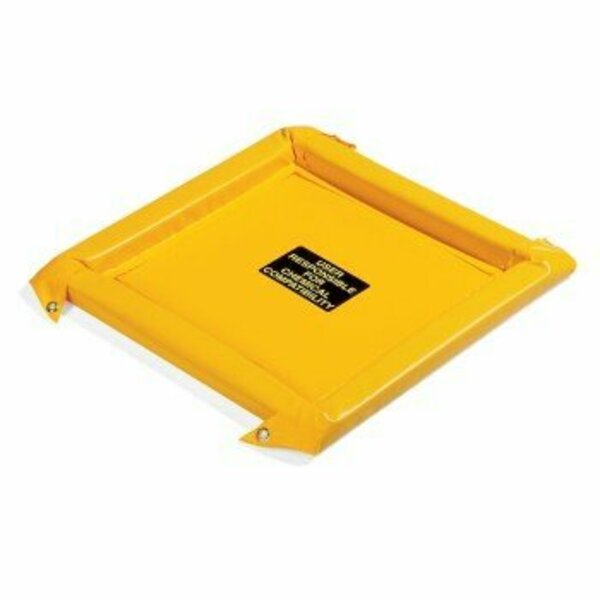 Pig PIG FlexBerm Spill Containment Pad Yellow Without Grates 2.7' L x 2.7' W x 2" H PAK723-YW-WOG